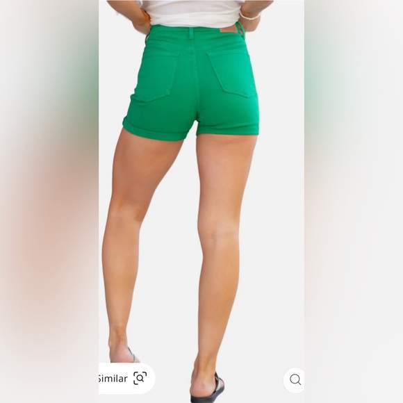 NWT Judy Blue Green Jean Shorts - Picture 9 of 10